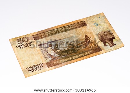 50 Burundian francs. Burundian franc is the national currency of Republic Burundi