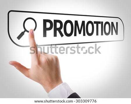 Promotion written in search bar