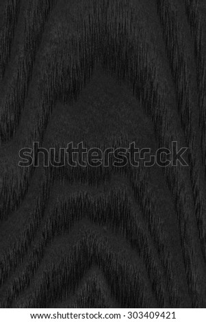 Maple Wood Veneer Stained Charcoal Black Grunge Texture.