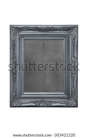 silver frame - isolated