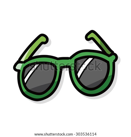 sunglasses color doodle