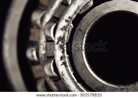 Roller bearing macro with blank place for your text