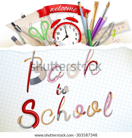 Welcome back to school. EPS 10 vector file included