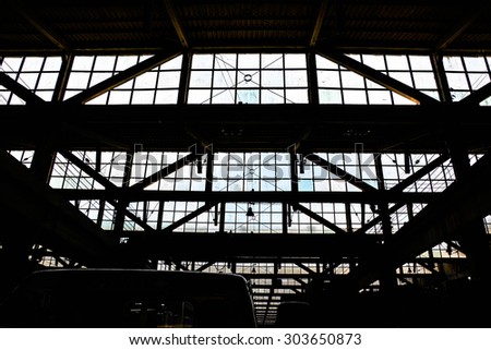 Window sky light ,train factory in Thailand  