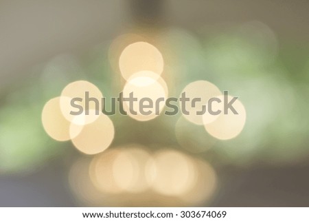 Abstract blurry bokeh  for background and text.