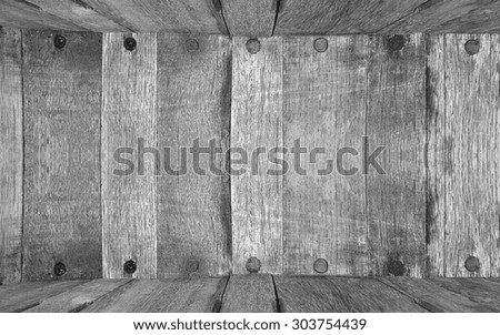 Antique old wooden wall for background or text