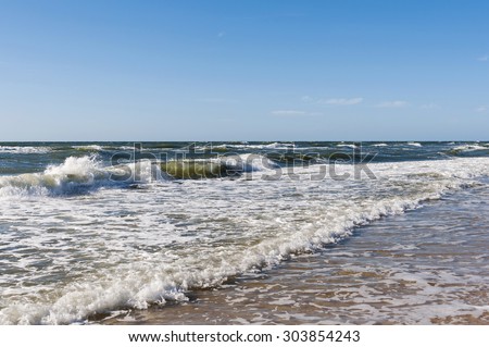 Sea landscape - Polish central coast beach