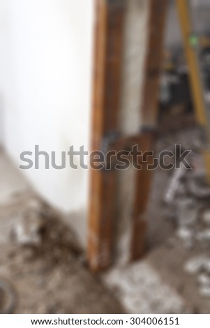 Apartment renovation theme creative abstract blur background with bokeh effect