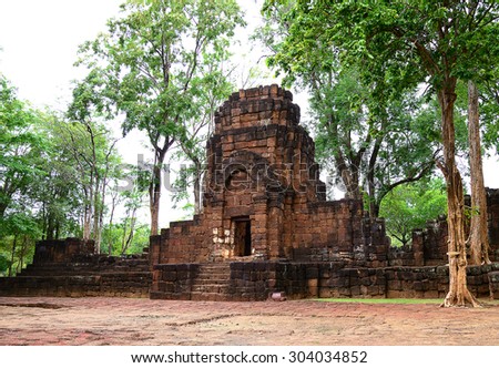 Muang Singha ancient rock castle in kanchanaburi, Thailand