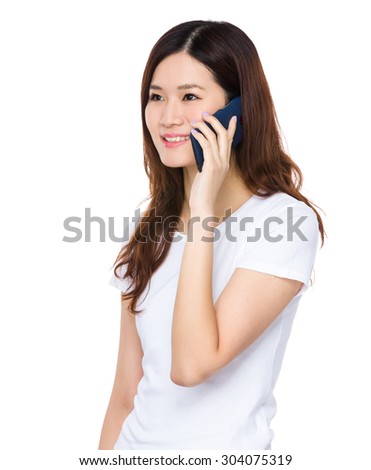 Woman chat on mobile phone