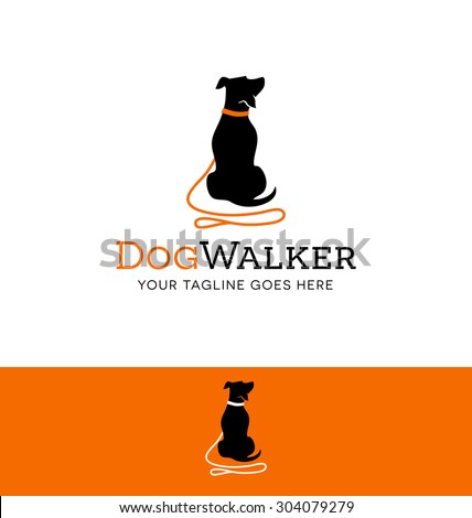 logo design for dog walking, training or dog related business Royalty-Free Stock Photo #304079279