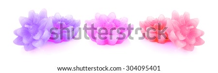Flower Candle isolated on white background