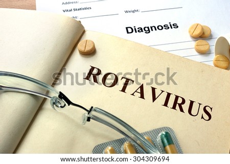 Word Rotavirus. Medical concept. Royalty-Free Stock Photo #304309694