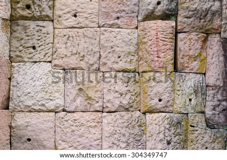 A texture and backgrounds of the old stone wall at the castle