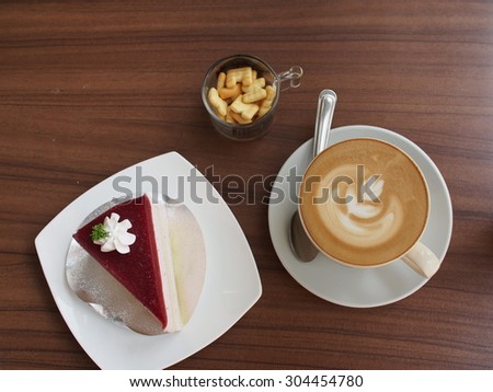 coffee and cake in relax time 