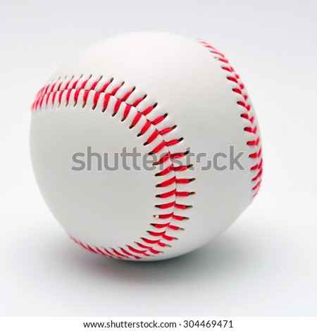 baseball on a white background