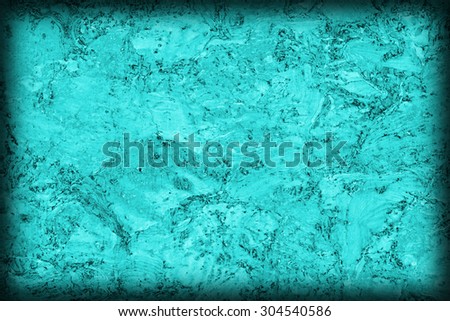 Cork Cyan Tile, with featured abstract decorative line and mesh pattern, coarse, vignette grunge texture.