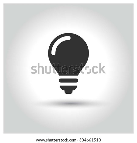 light bulb icon. concept web buttons. vector illustration. Flat design style