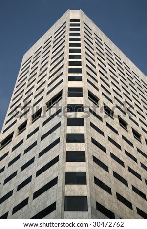 Houston Building against perfect blue sky(Release Information: Editorial Use Only. Use of this image in advertising or for promotional purposes is prohibited.)