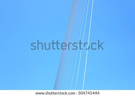Abstract part of the bridge and sky background