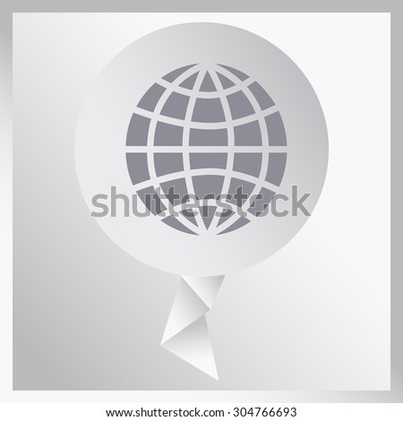 Pictograph of globe