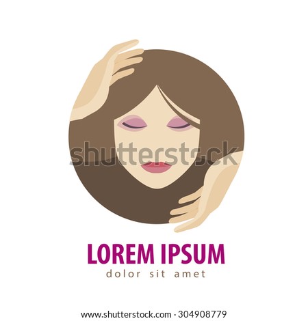 Spa vector logo design template. Girl, woman or beauty salon icon