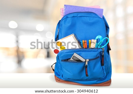 Backpack. Royalty-Free Stock Photo #304940612