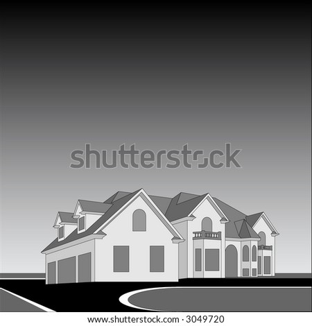 B&W HOUSE (vector)