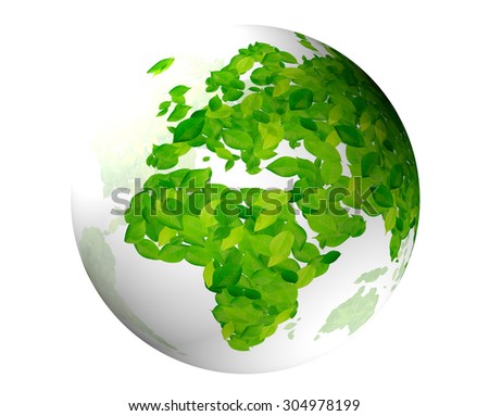 Leaf, the earth