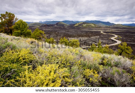 Craters of the Moon National Monument and Preserve Royalty-Free Stock Photo #305055455