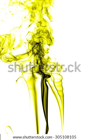 abstract yellow smoke on a white background, Abstract gold smoke on white background, gold background,gold ink background