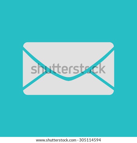 Flat icon of letter. Mail icon. 