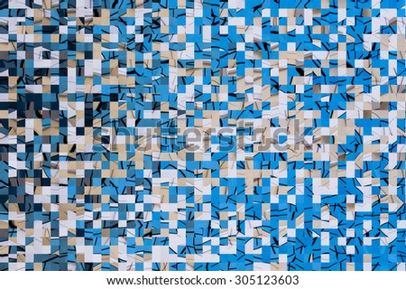 Decorative mosaic digitally generated image background.