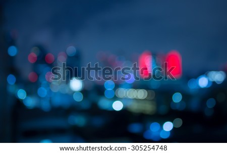 City night bokeh