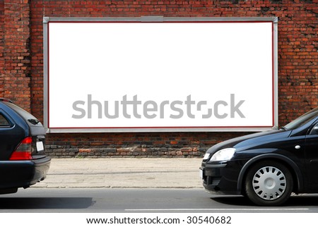Billboard in the street