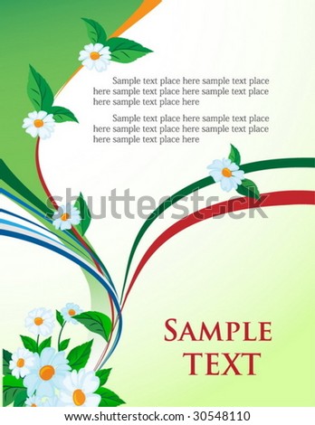 Beauty summer floral background