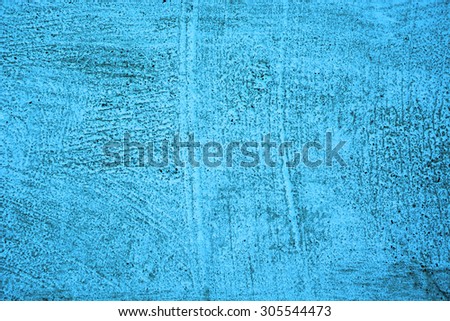 Wall painted in blue texture