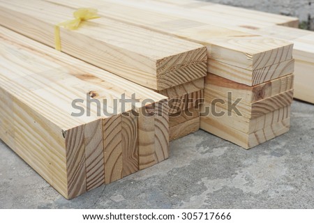 stack of lumber Royalty-Free Stock Photo #305717666