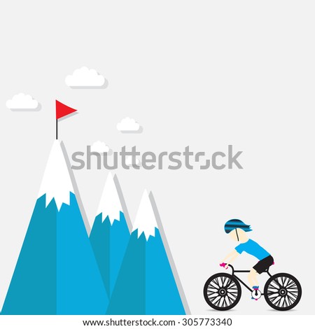 cycling on the mountain