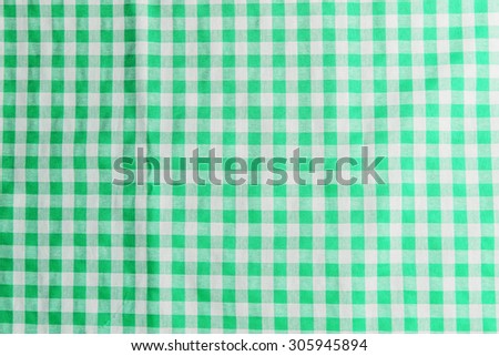 green checkered tablecloth texture background