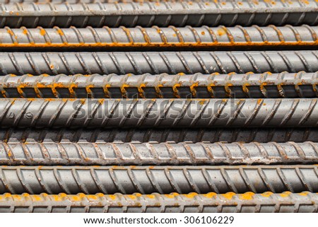 Rust on Steel Rods Background