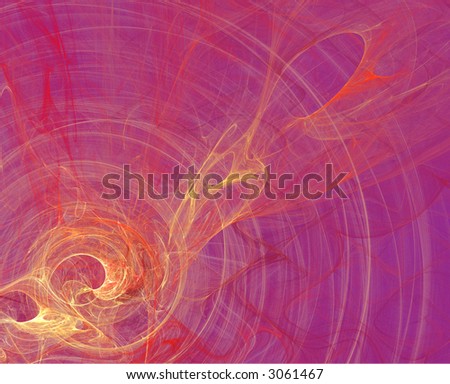wavey pink abstract with bright yellow burst