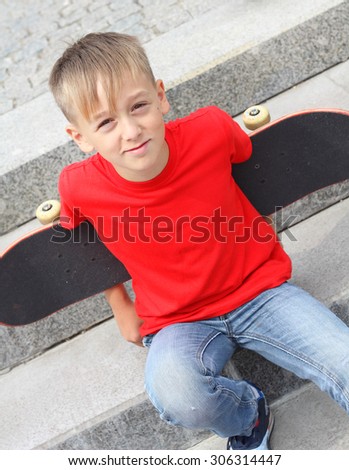 boy summer park Skateboard