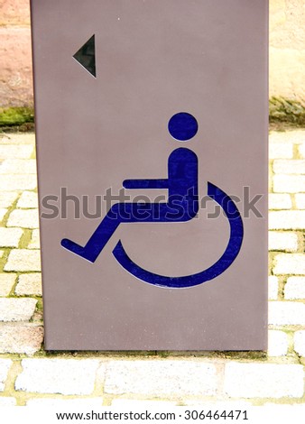 handicapped / disabled access sign