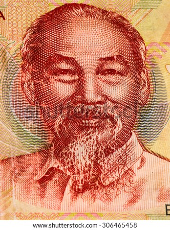 200000 dong bank note of Vietnam. Dong is the national currency of Vietnam
