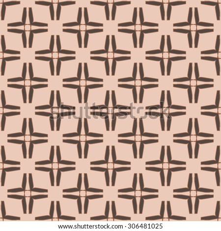Geometric ornament seamless pattern.  Textile design template seamless background. Round, polygonal and linear motif endless texture. Monochrome sample vector illustration.
