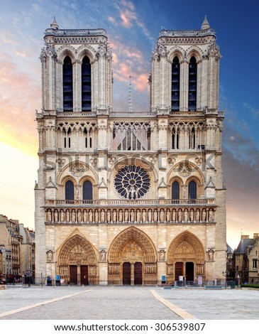 Notre Dame Cathedral - Paris Royalty-Free Stock Photo #306539807