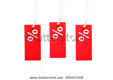 Shopping sale tags