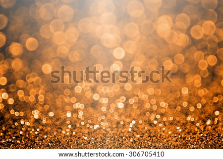 Abstract Halloween or Thanksgiving glitter sparkle orange and black background party invitation Royalty-Free Stock Photo #306705410