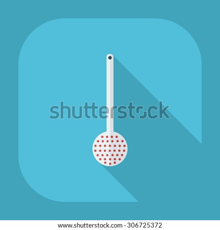 Flat modern design with shadow icons Ladle